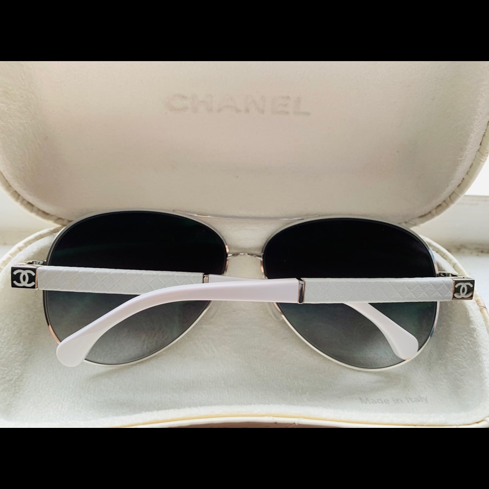 Authentic Chanel Aviator Sunglasses